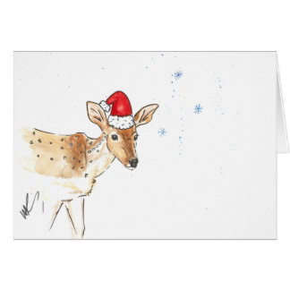 Deer Christmas Card