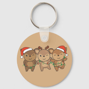 Deer Christmas Christmas Animals Cute Deer Keychai Keychain