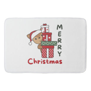 Deer Christmas Gift Winter Animals Deer Bath Mat