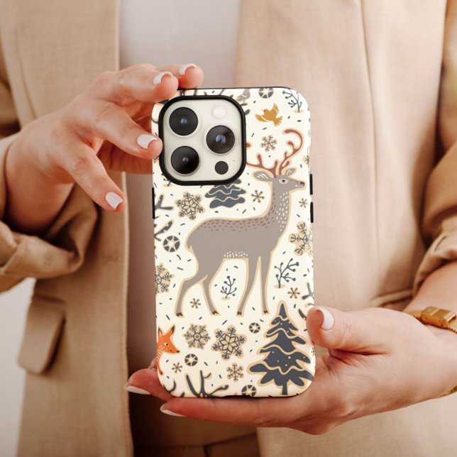 Deer Christmas Holiday coque iphone Mate (Créateur téléchargé)