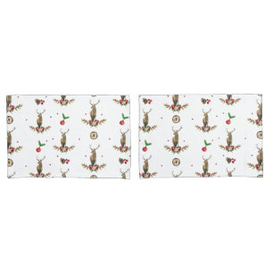 Deer Christmas Idyll Pattern Pillowcase