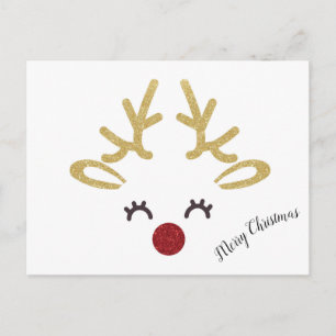 Deer Christmas Postcard