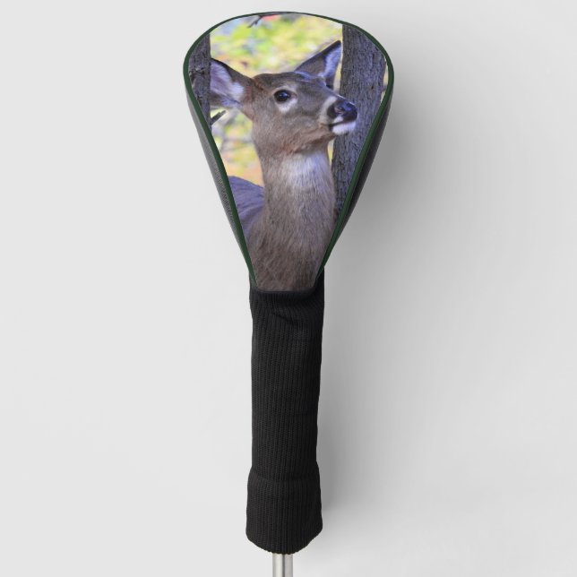 Deer Close-Up  Golf Head Cover (Front)