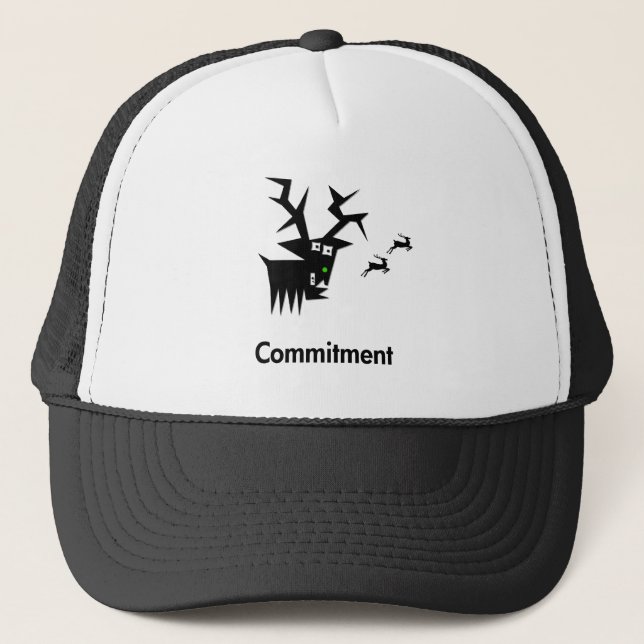 Deer Commitment Trucker Hat (Front)