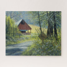 "Deer Crossing" Jigsaw Puzzle