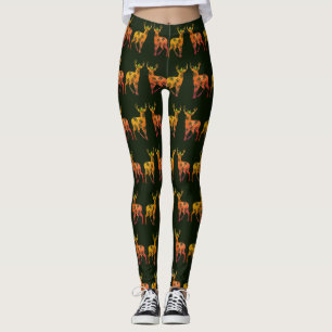 Deer Custom Leggings Merry Christmas