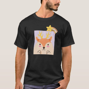 Deer Cute Wild Animals Kids Children Kindergarden T-Shirt