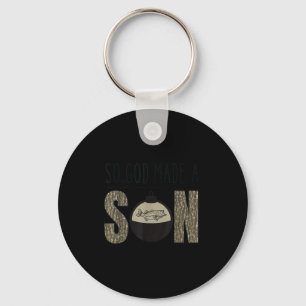 Deer Duck Fish Hunting Season Christian Son Kids B Keychain
