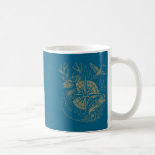 Deer Duck Fishing Hunting Solves Most Of My Proble Coffee Mug