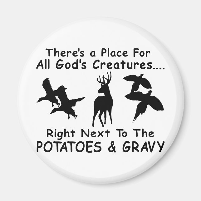 DEER,DUCK & PHEASANT HUNTING MAGNET (Front)