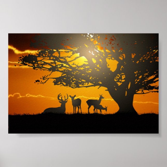 Deer Family Poster (Front)