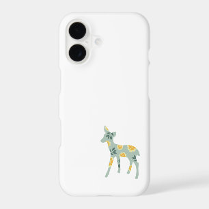 Deer fawn cute animal folk art nature pattern