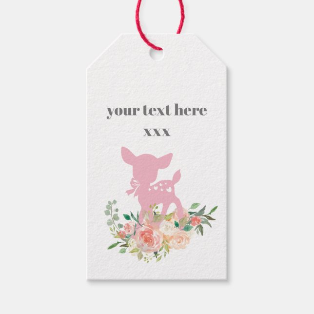 deer,fawn Gift Tags (Front)