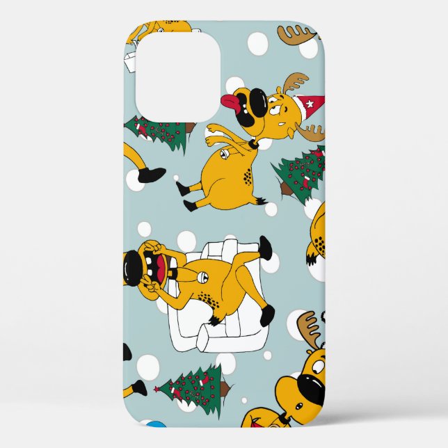 Deer Festive: Christmas Pattern Design Case-Mate iPhone Case (Back)