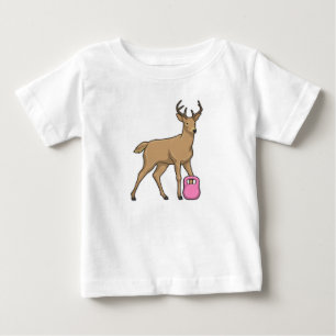 Deer Fitness Dumbbell Baby T-Shirt