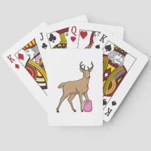 Deer Fitness Dumbbell Playing Cards