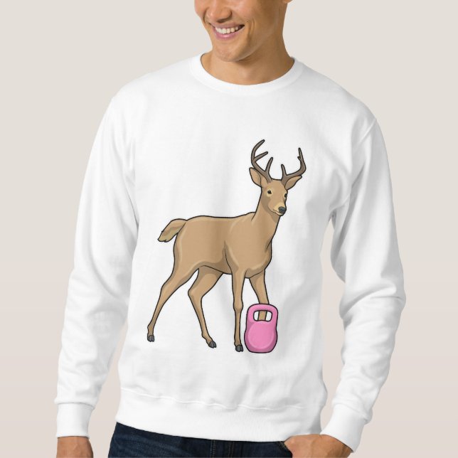 Deer Fitness Dumbbell Sweatshirt (Front)