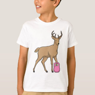 Deer Fitness Dumbbell T-Shirt