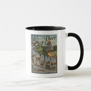 Deer Flat, Idaho - Large Letter Scenes Mug