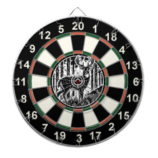 Deer Forest Rustic Wall Art Dartboard