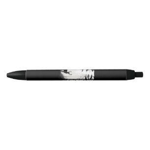 Deer Forest Wildlife Black Ink Pen