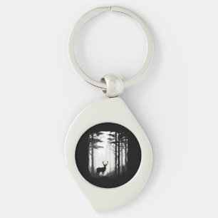Deer Forest Wildlife Keychain