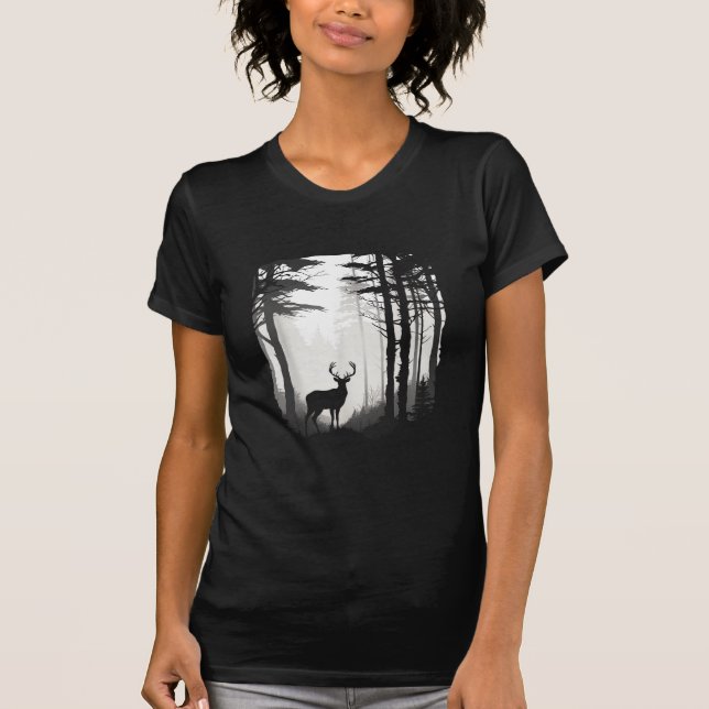 Deer Forest Wildlife T-Shirt (Front)