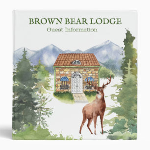 Deer Forest Woodland Cabin Guest Information Binder