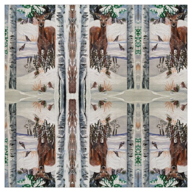 Deer & Friends 1 Fabric (Swatch)