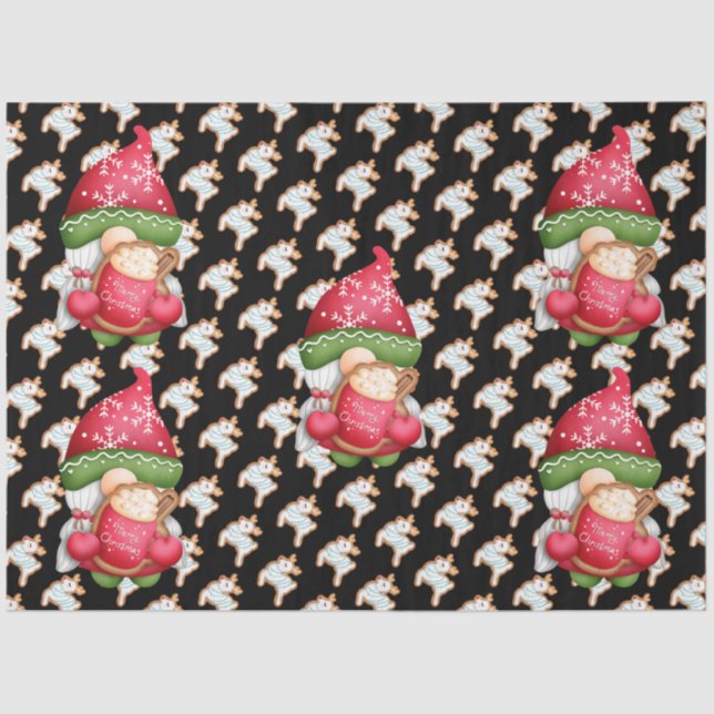 Deer Gnome Customize Colour Tissue Paper (Front)