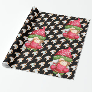 Deer Gnome Customize Colour Wrapping Paper