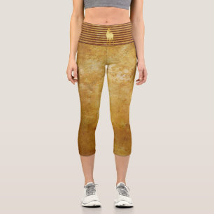 Deer Gold Capri Leggings