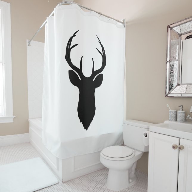 Deer Head Antlers Rustic Country Modern (In Situ)