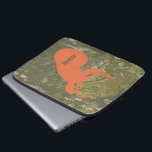 Deer Head & Camouflage Electronics Bag<br><div class="desc">An electronics bag featuring an illustration of an orange deer head over a background of camouflage.  Personalize with your name.</div>