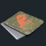 Deer Head & Camouflage Electronics Bag<br><div class="desc">An electronics bag featuring an illustration of an orange deer head over a background of camouflage.  Personalize with your name.</div>