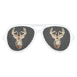 Deer Head digital Energy Spirit Aviator Sunglasses