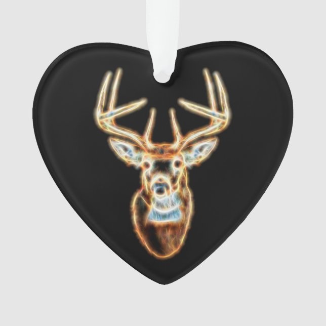 Deer Head digital Energy Spirit Ornament (Front)