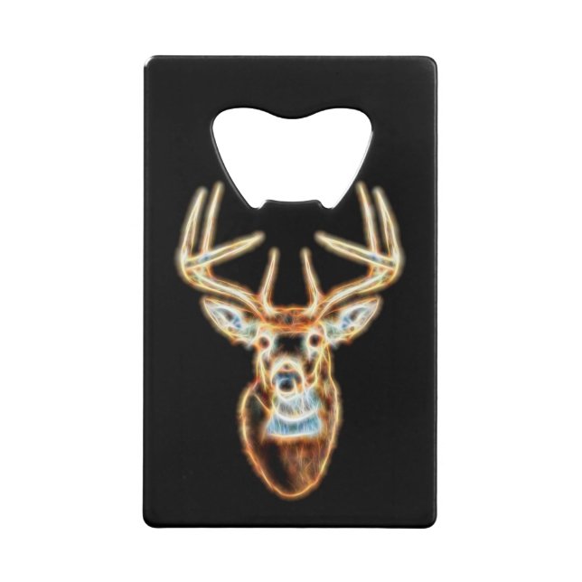 Deer Head digital Energy Spirit Wallet Bottle Opener (Front)