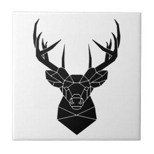 Deer Head Geometric Ai File Deer Silhouette Stag P Tile