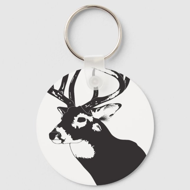 Deer Head Keychain (Front)
