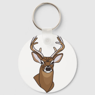Deer Head Keychain