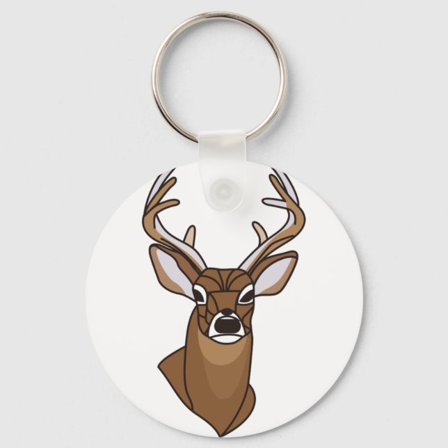 Deer Head Keychain (Front)