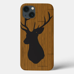 Deer Head on Wood iPhone 13 Case