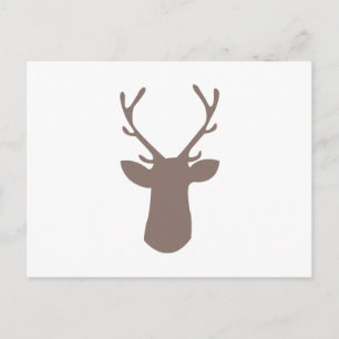Deer Head Postcard
