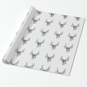 Deer Head Wrapping Paper