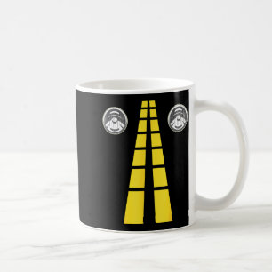 Deer Headlights With Road Markings Couples Costume Coffee Mug