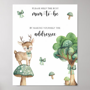 Deer - Help the Busy Mom-to-Be Poster