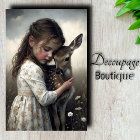 Deer Hug Decoupage