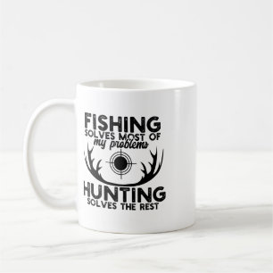 Deer Hunt Funny Fishing And Hunting  Coffee Mug