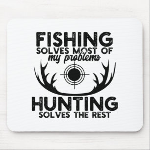 Deer Hunt Funny Fishing And Hunting Mouse Pad